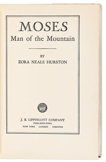 Hurston, Zora Neale (1891-1960) Moses Man of the Mountain, first edition.